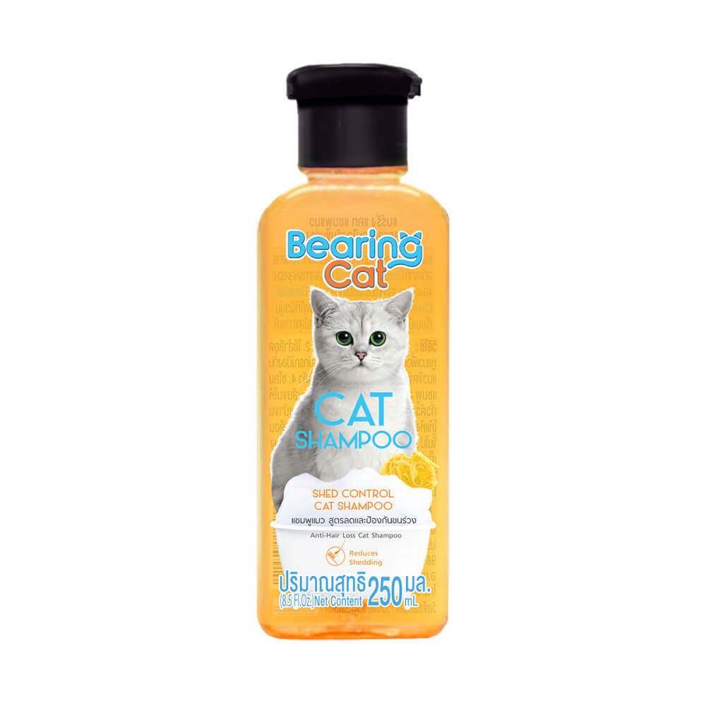 แชมพูแมว BEARING CAT สูตรอ่อนโยน ขนาด 250ML สำหรับป้องกันและลดขนร่วง_1